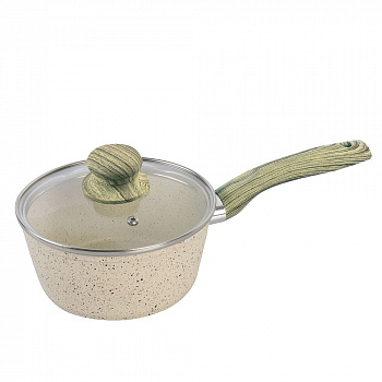 Ковш ENDEVER Stone-Beige-16K с крышкой ?16 см