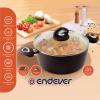 Кастрюля алюминиевая с крышкой ENDEVER Stone-CREME-24C