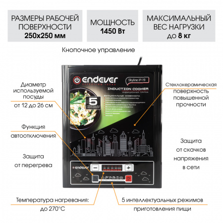 Индукционная плитка ENDEVER Skyline IP-19