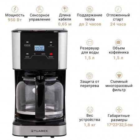 Кофеварка капельного типа TUAREX TK-1220