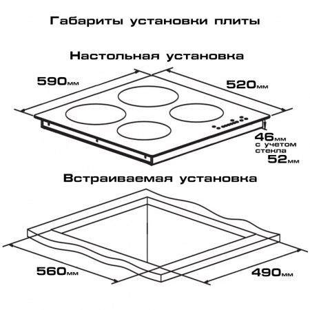 Электрическая стеклокерамическая варочная панель ENDEVER Skyline DP-64